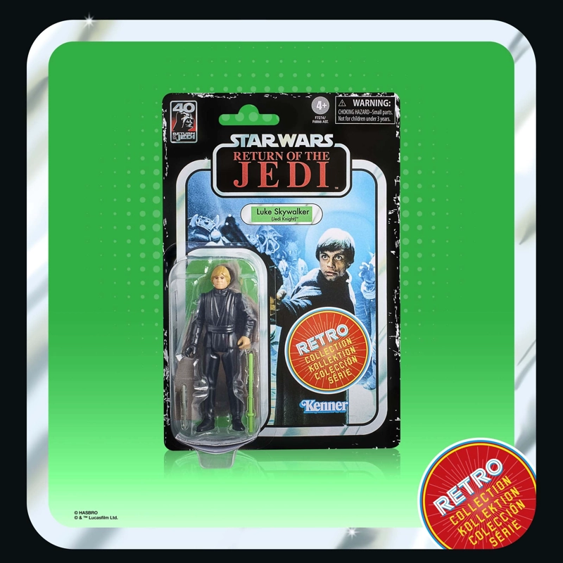 FIGURA RETRO KENNER STAR WARS JEDI KNIGHT LUKE SKYWALKER - 5