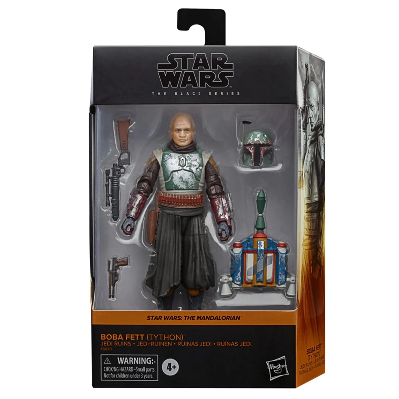 STAR WARS THE MANDALORIAN FIGURA BOBA FETT TYTHON BLACK S - 1