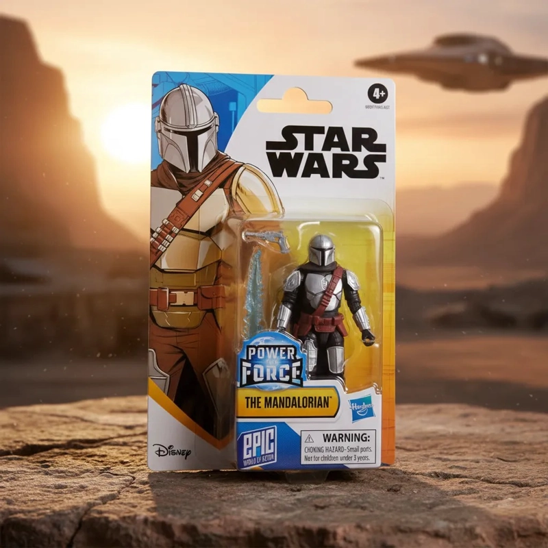 STAR WARS EPIC WORLD ACTION POWER THE FORCE THE MANDALORIAN - 6