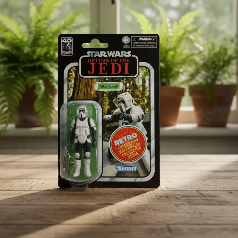 FIGURA STAR WARS BIKER SCOUT RETRO COLLECTION KENNER RETURN - 4