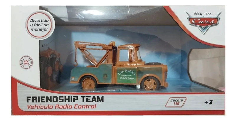 CARS PIXAR FRIENDSHIP TEAM MATE VEHICULO AUTO RC - 2