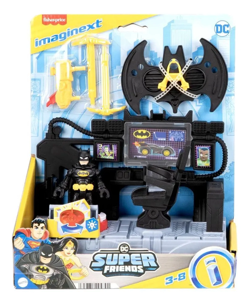 IMAGINEXT DC SUPER FRIENDS SET CENTRO DE CONTROL BATMAN - 8
