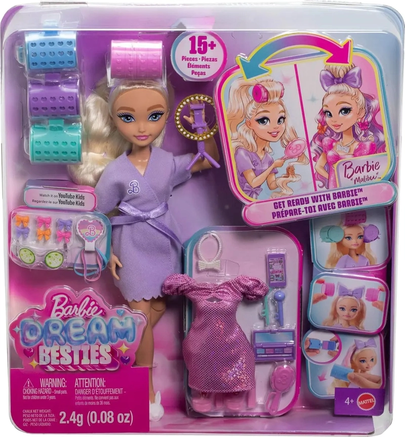 MUÑECA DE MODA MALIBU DREAM BESTIES BARBIE GET READY WITH ME - 1