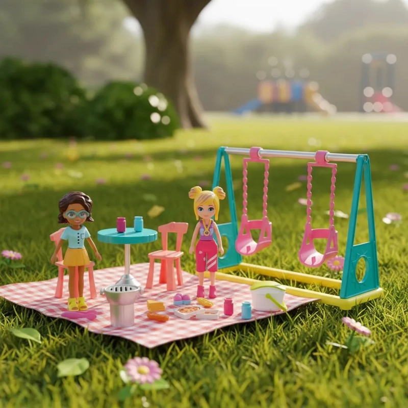 MUÑECA POLLY POCKET PICNIC EN EL PARQUE GWD81 PLAY SET - 3