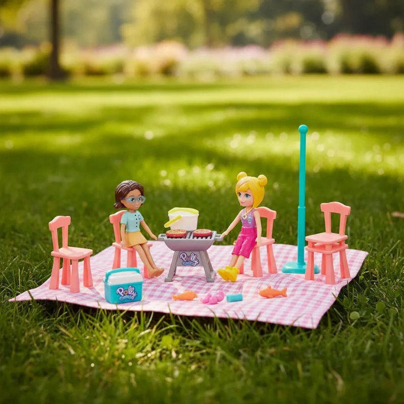 MUÑECA POLLY POCKET PICNIC EN EL PARQUE GWD81 PLAY SET - 8