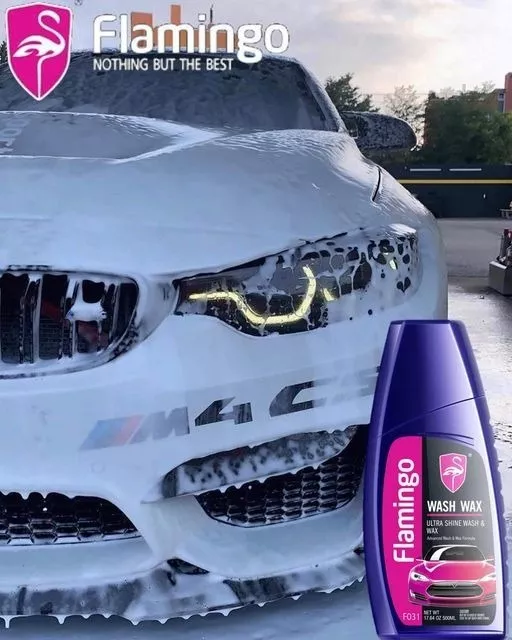 SHAMPOO CON CERA PARA AUTOS CONCENTRADO 500ML FLAMINGOCHILE - 4