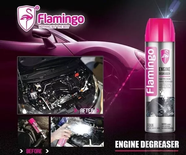 DESENGRASANTE DE MOTOR EN ESPUMA 650 ML FLAMINGOCHILE - 3