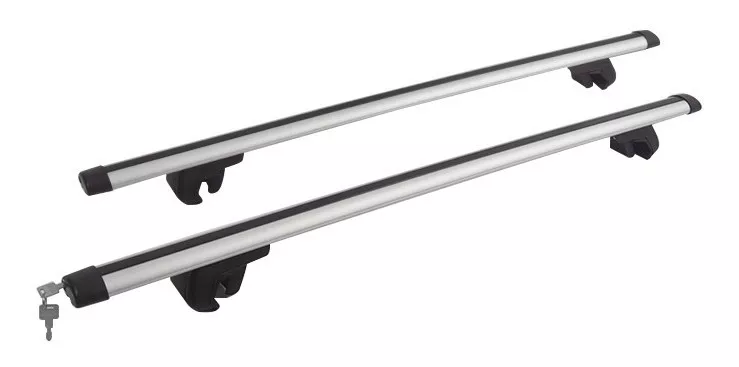 BARRAS PORTAEQUIPAJE 1.20 MT UNIVERSAL + LLAVE SEGURIDAD - 1
