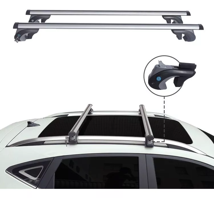BARRA PORTA EQUIPAJE UNIVERSAL ALUMINIO 120 CMS + LLAVE - 4