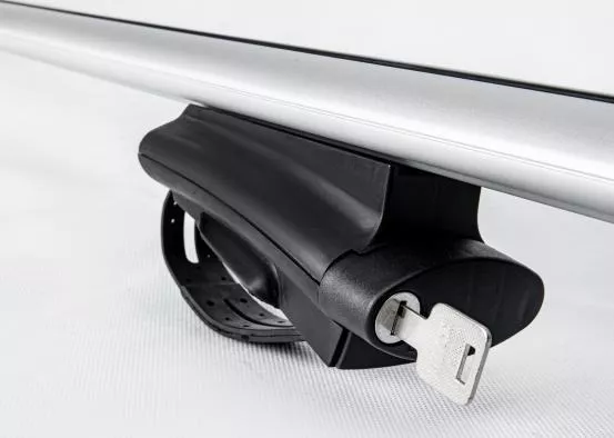 BARRA PORTAEQUIPAJE UNIVERSAL ALUMINIO 120 CMS + LLAVE - 4