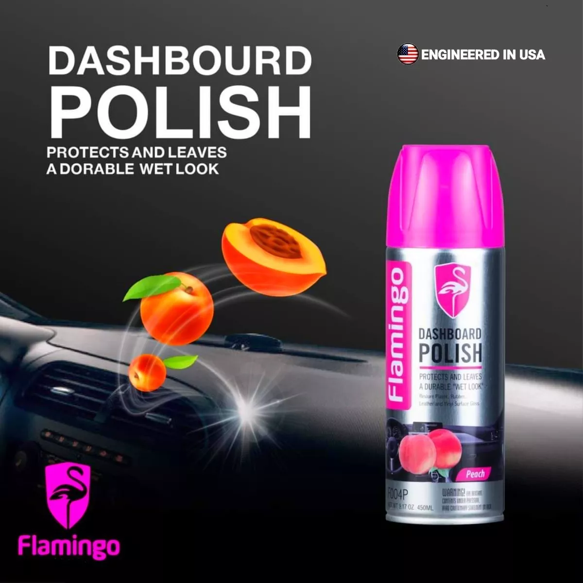 SILICONA TABLERO AROMA DURAZNO 450ML FLAMINGOCHILE - 3