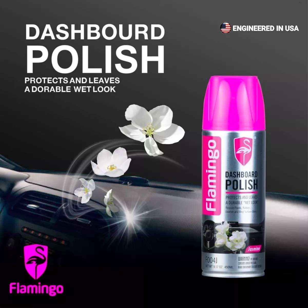 SILICONA TABLERO AROMA JAZMIN 450ML FLAMINGOCHILE - 4