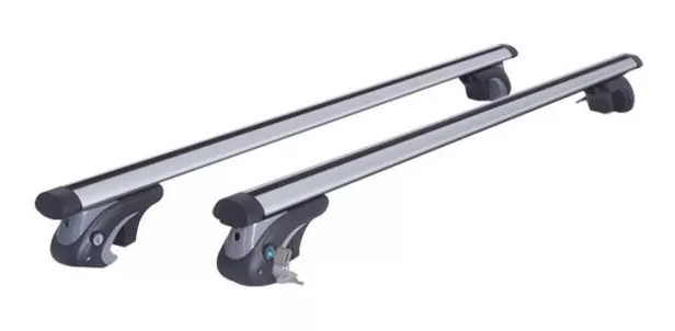BARRAS PORTA EQUIPAJE 137 CMS AUTO TECHO UNIVERSAL + LLAVE - 1