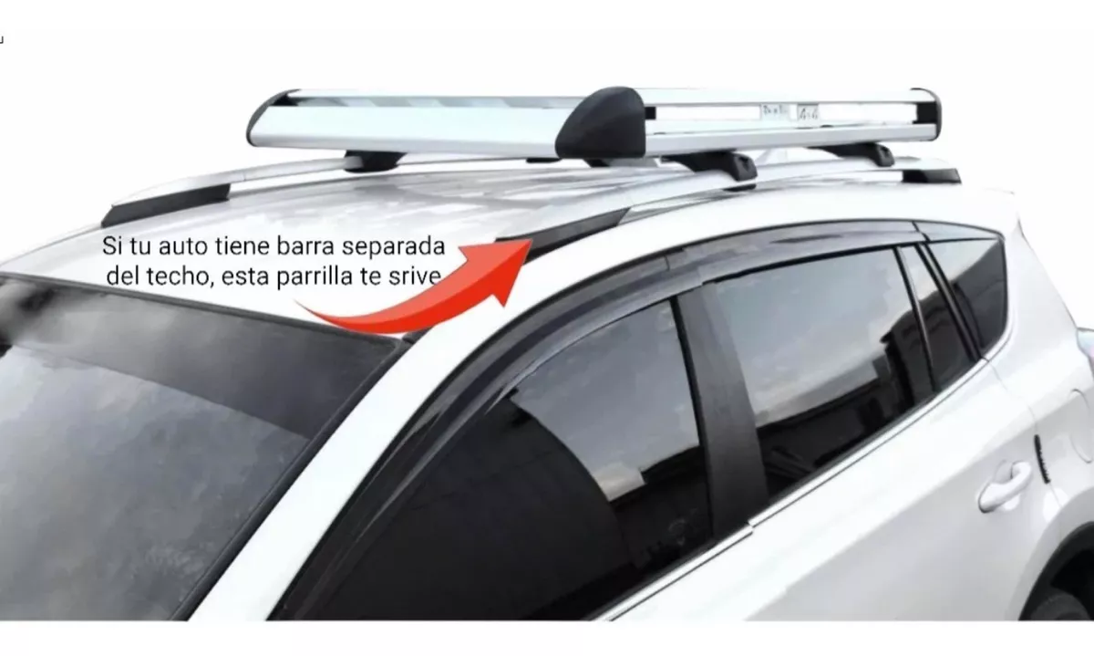 PARRILLA DE AUTO NEGRA 130 CM X 90CM + BARRAS PORTA EQUIPAJE - 4