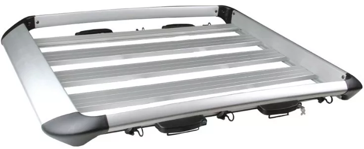 PARRILLA AUTO ALUMINIO 159 CMS X 99 CMS + LLAVE SEGURIDAD - 2
