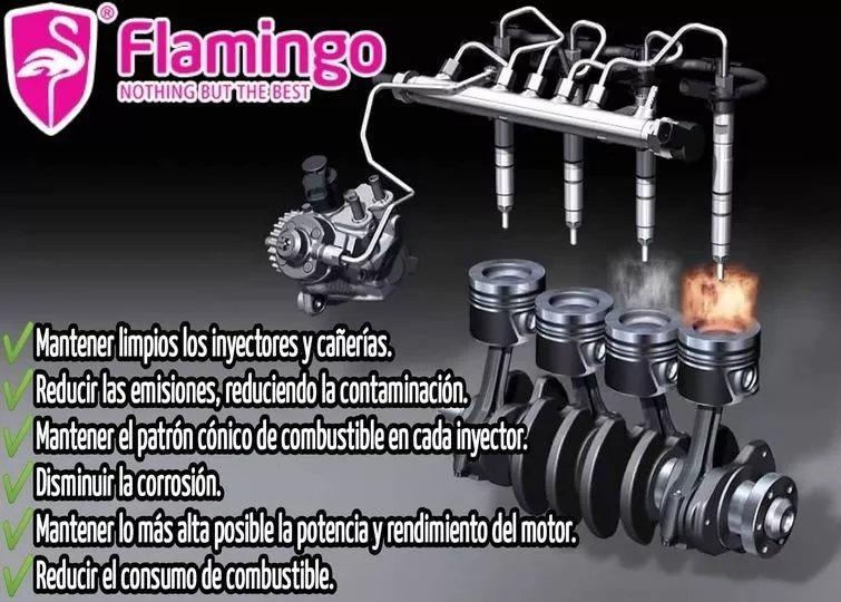 LIMPIADOR SISTEMA DE COMBUSTIBLE 473 ML FLAMINGOCHILE - 2