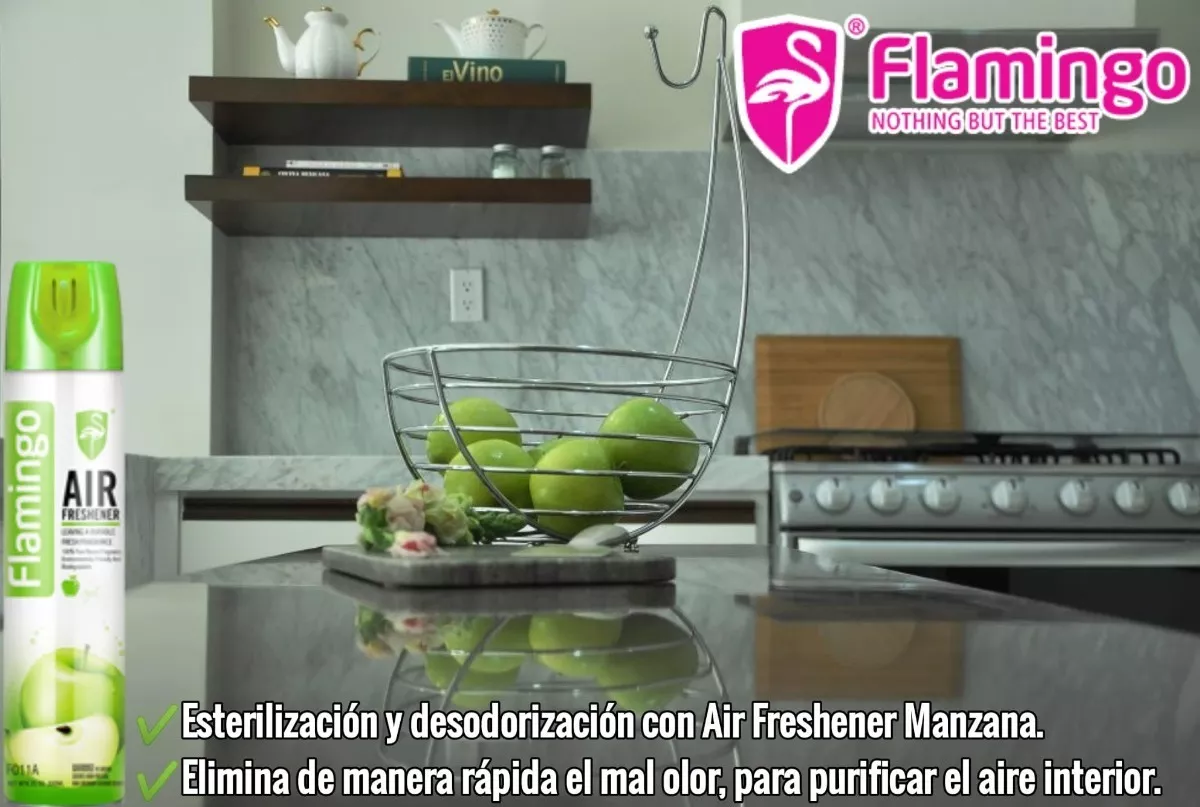 DESODORANTE AMBIENTAL MANZANA 330 ML FLAMINGOCHILE - 2