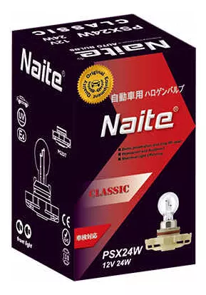 AMPOLLETA AUTO NAITE BOMBILLA HALÓGENA PSX 12V 24W CALIDAD - 1