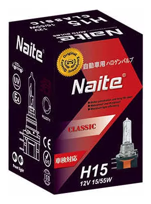 AMPOLLETA NAITE BOMBILLA HALÓGENA H15 15/55W 12V LUZ DÍA. - 1