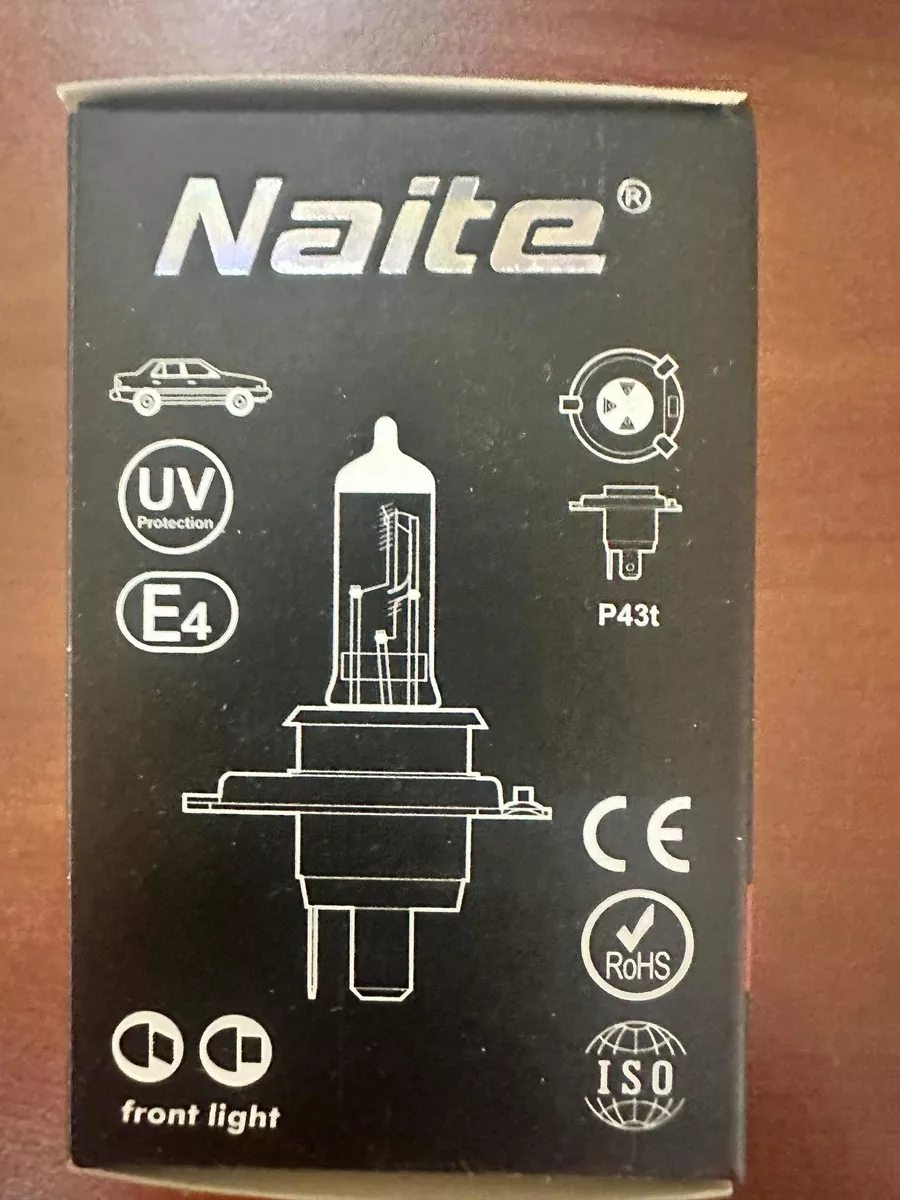 AMPOLLETA NAITE BOMBILLA HALÓGENA H4 60/55W 12V LUZ DÍA - 4