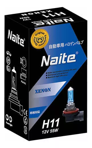 AMPOLLETA NAITE BOMBILLA XENON SUPER WHITE H11 55W 12V. - 1
