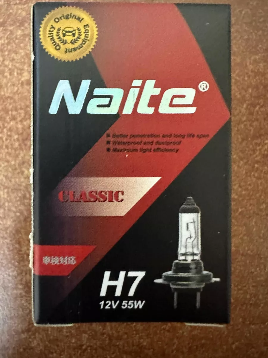 AMPOLLETA NAITE BOMBILLA HALÓGENA H7 55W 12V LUZ DÍA. - 3
