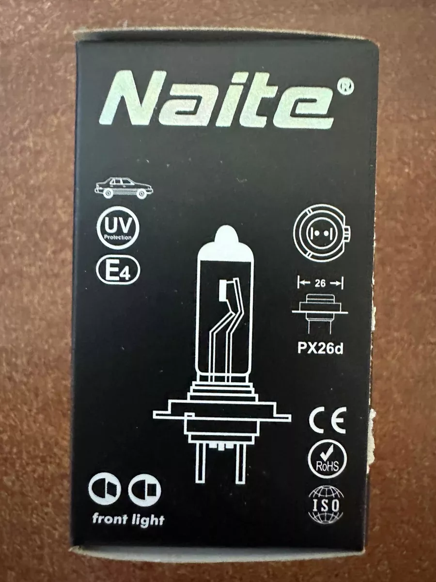 AMPOLLETA NAITE BOMBILLA HALÓGENA H7 55W 12V LUZ DÍA. - 5