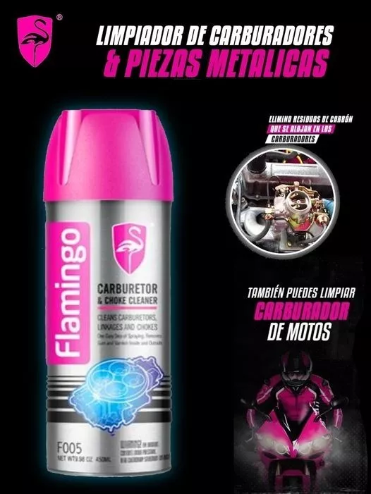 LIMPIA CARBURADOR 450ML FLAMINGOCHILE - 4