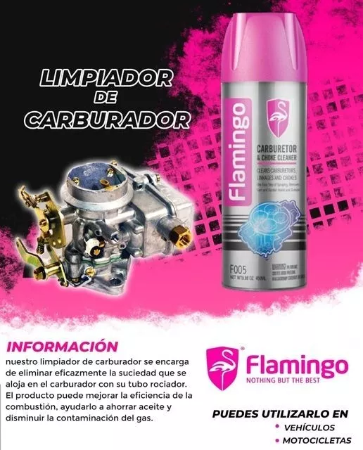 LIMPIA CARBURADOR 450ML FLAMINGOCHILE - 5