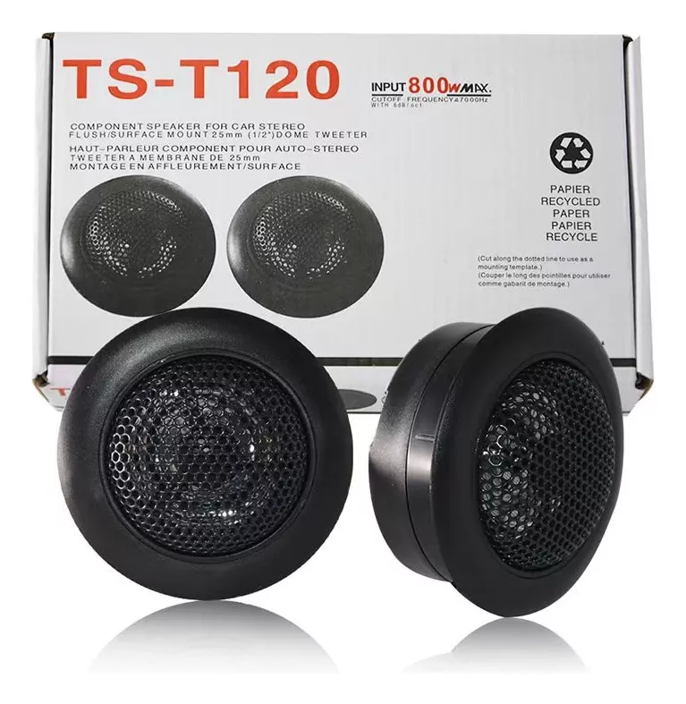 TWEETER X2 PARLANTE OPTIMIZADOR SONIDO 800W T120 - AUTOCARS - 1