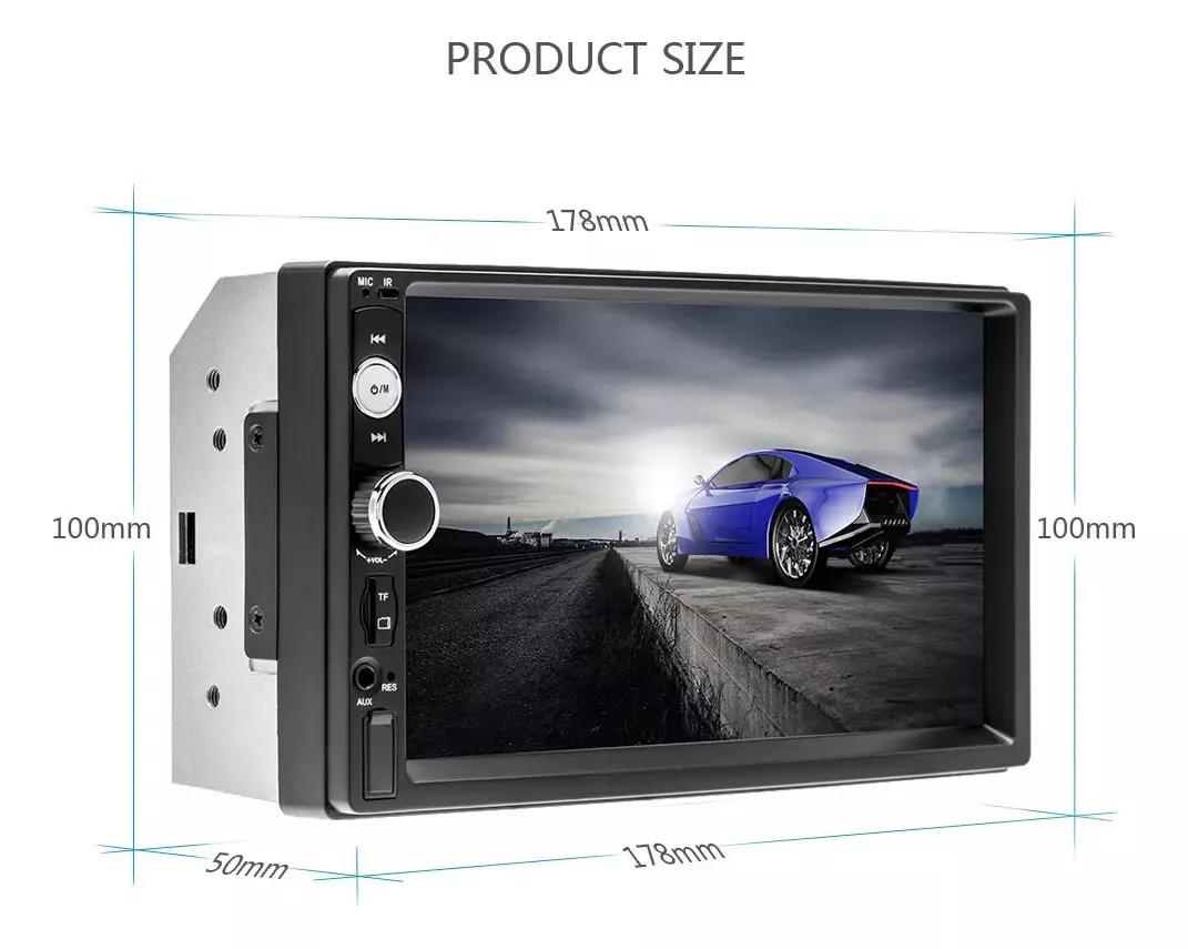 RADIO BLUETOOTH MP5 PANTALLA 7 PULGADAS PREMIUM. AUTOCARS - 1