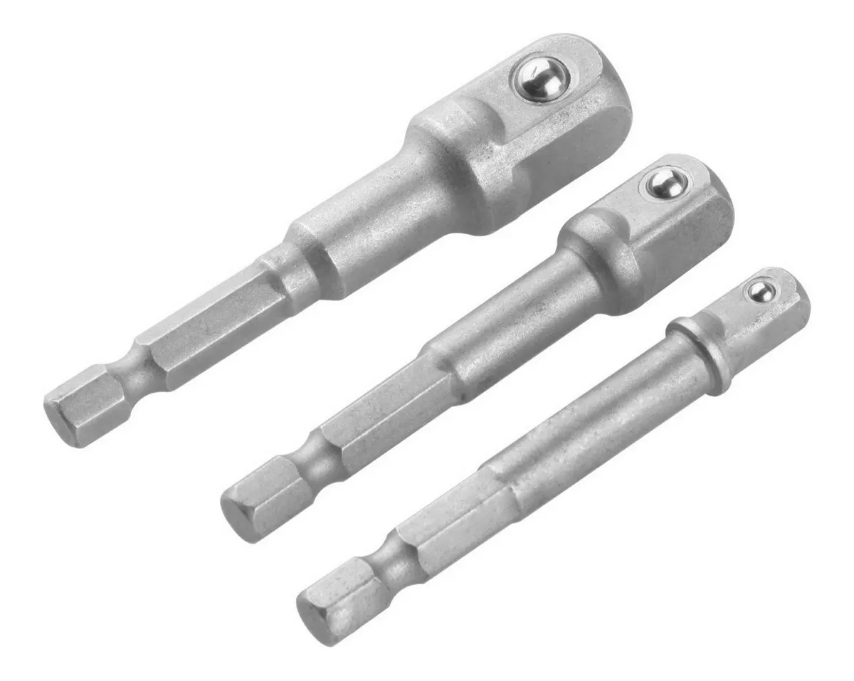 SET ADAPTADORES HEXAGONAL PARA ATORNILLADORES 1/4 3/8 1/2 - 1