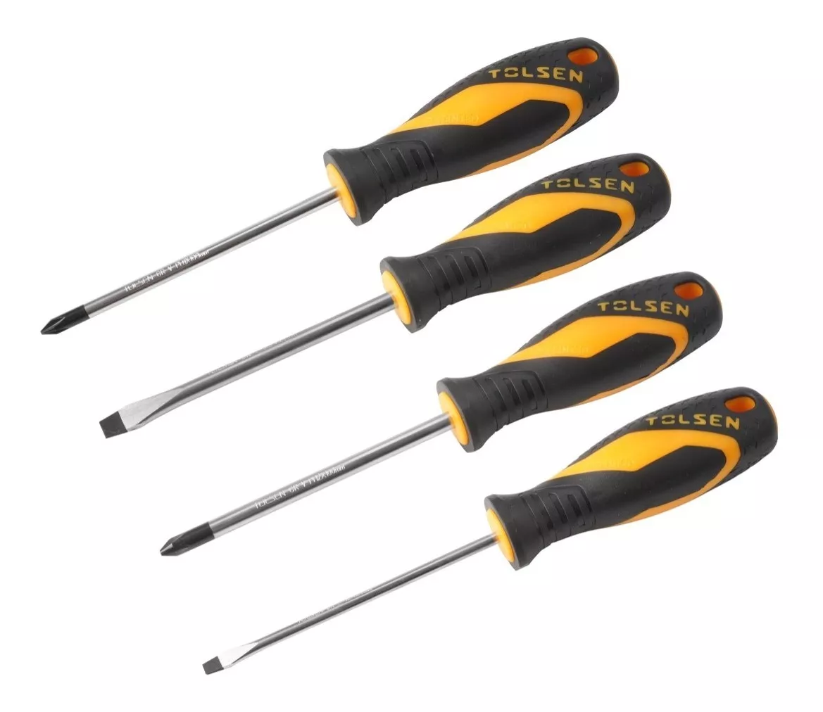 SET HERRAMIENTAS TOLSEN ATORNILLADORES 4 PIEZAS AUTOCARS - 1