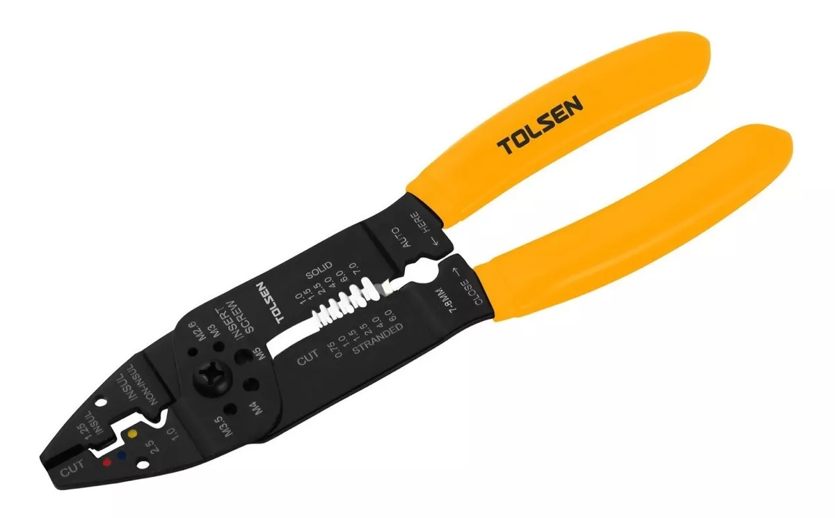 ALICATE TOLSEN APRIETA TERMINALES 21.5 CM AUTOCARS - 1