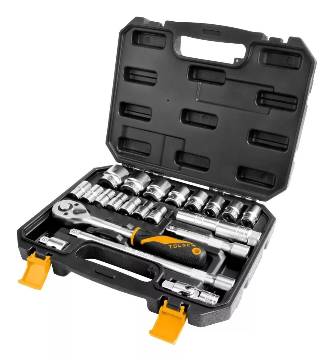 SET HERRAMIENTAS TOLSEN DADOS 22 PIEZAS CHICHARRA 1/2 AUTOCARS - 1