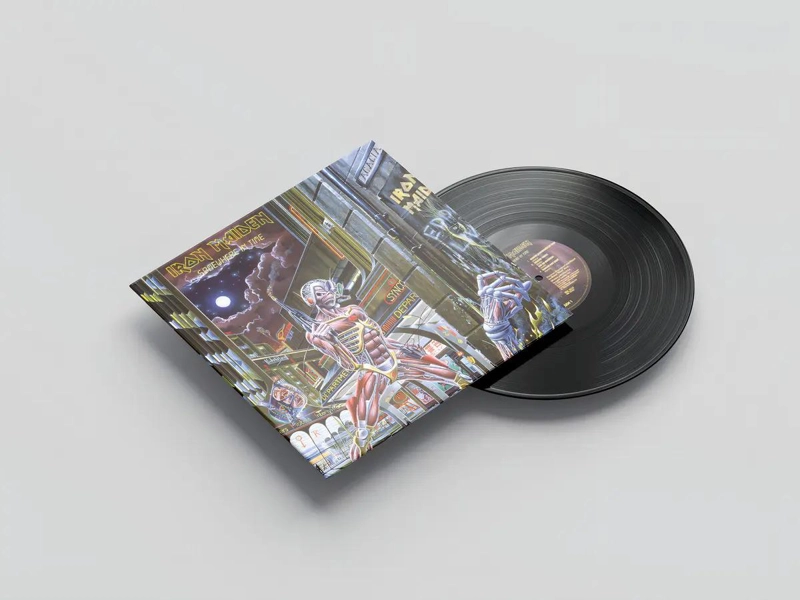 VINILO IRON MAIDEN/ SOMEWHERE IN TIME 1LP - 2