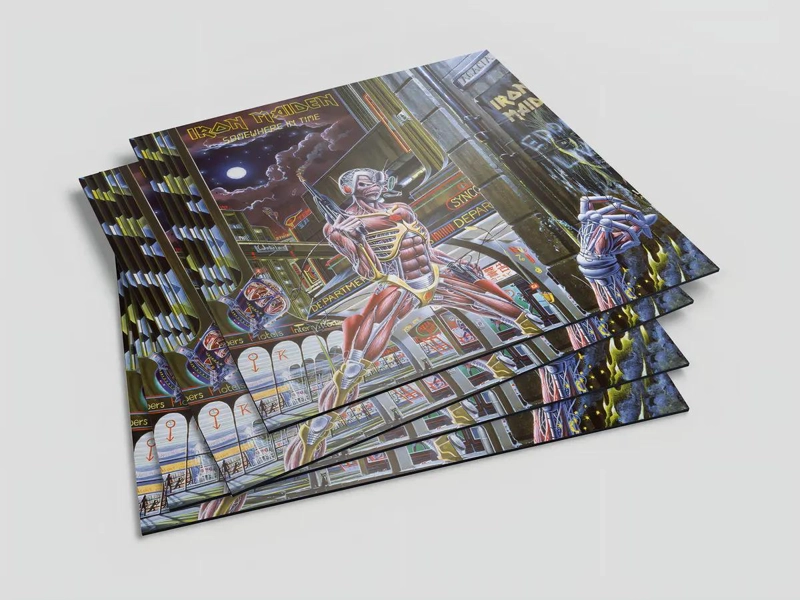 VINILO IRON MAIDEN/ SOMEWHERE IN TIME 1LP - 3