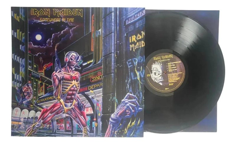 VINILO IRON MAIDEN/ SOMEWHERE IN TIME 1LP - 5