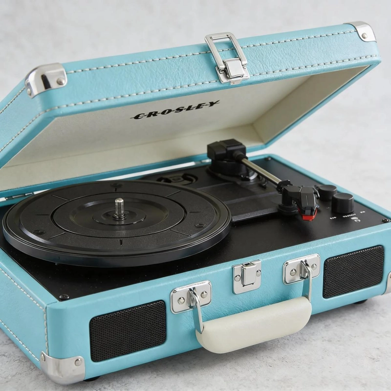 TORNAMESA CROSLEY CRUISER DELUXE CON BLUETOOTH Y ALTAVOCES TURQUESA - 3