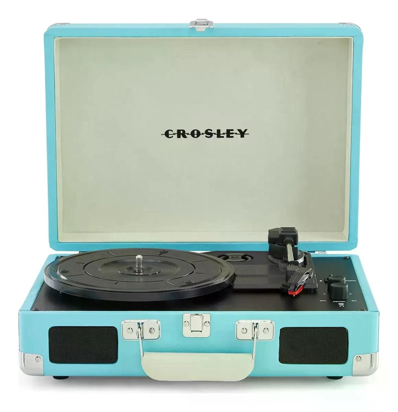 TORNAMESA CROSLEY CRUISER DELUXE CON BLUETOOTH Y ALTAVOCES TURQUESA - 4