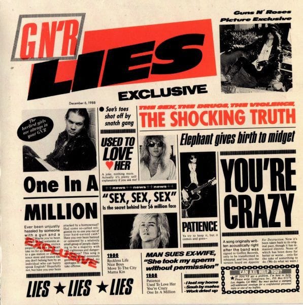 CD GUNS N' ROSES/ GNR LIES 1CD - 1