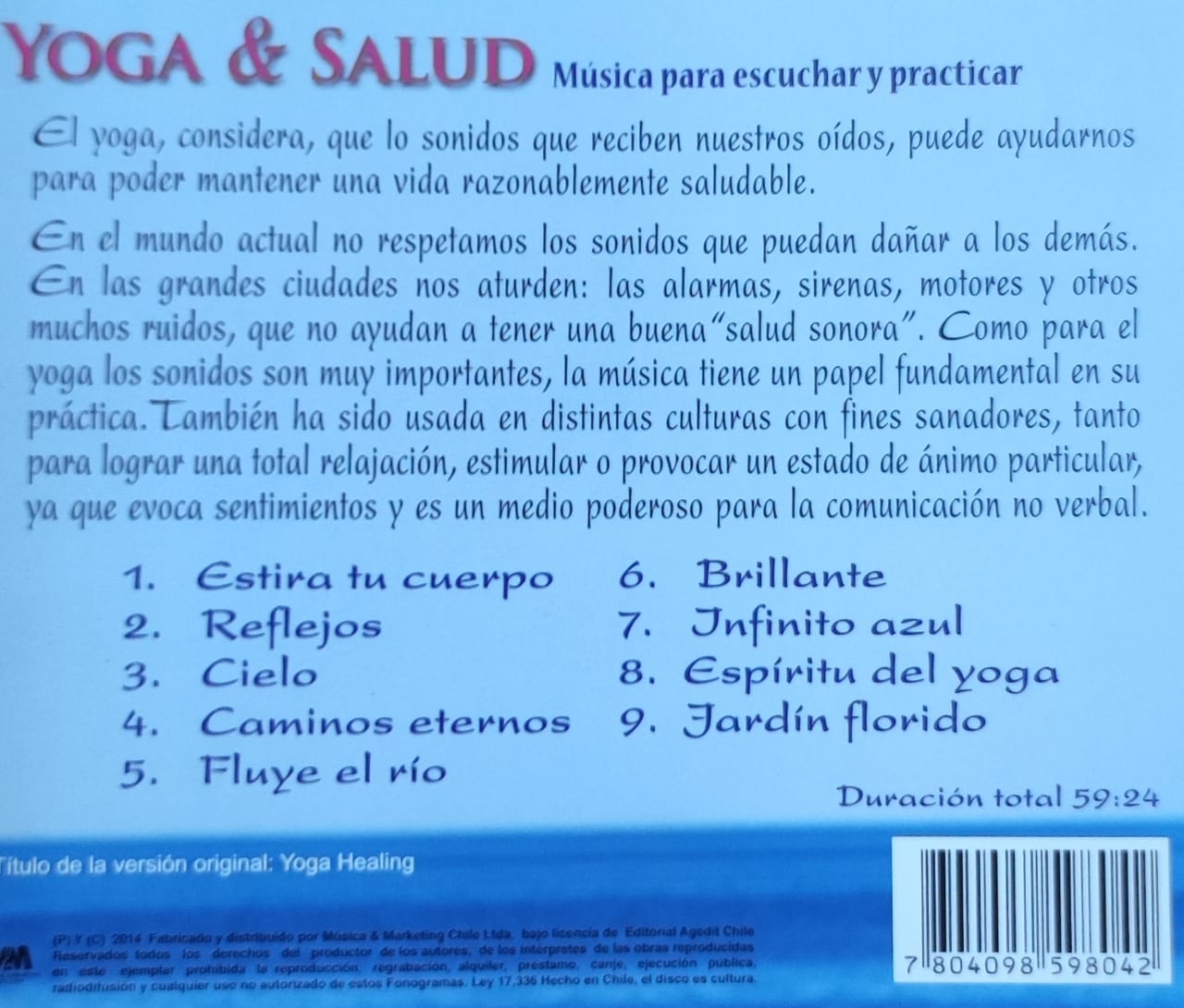 CD YOGA Y SALUD/ YOGA Y SALUD 1CD - 1