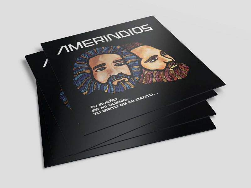 VINILO AMERINDIOS/ TU SUEÑO ES MI SUEÑO, TU GRITO ES MI CANTO 1LP - 2
