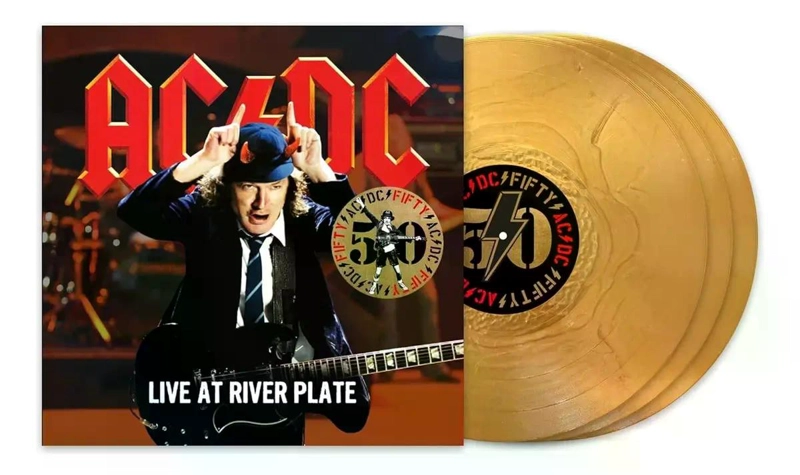VINILO AC/DC/ LIVE AT RIVER PLATE (GOLD VINYL) 3LP - 1