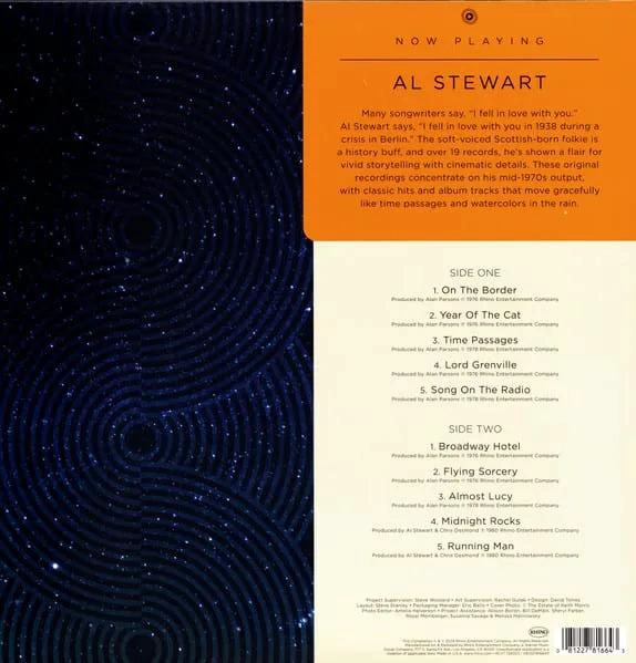 VINILO AL STEWART/ NOW PLAYING (SEA BLUE VINYL) 1LP - 2
