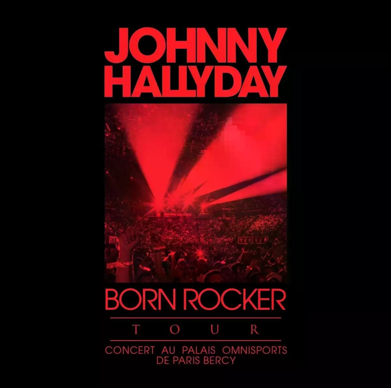 VINILO JOHNNY HALLYDAY/ BORN ROCKER TOUR LIMITED EDITION RED 3LP - 1