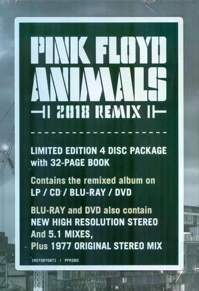 VINILO PINK FLOYD/ ANIMALS -2018 REMIX 1LP (BOX 1LP+1CD+1BR+1DVD) - 4