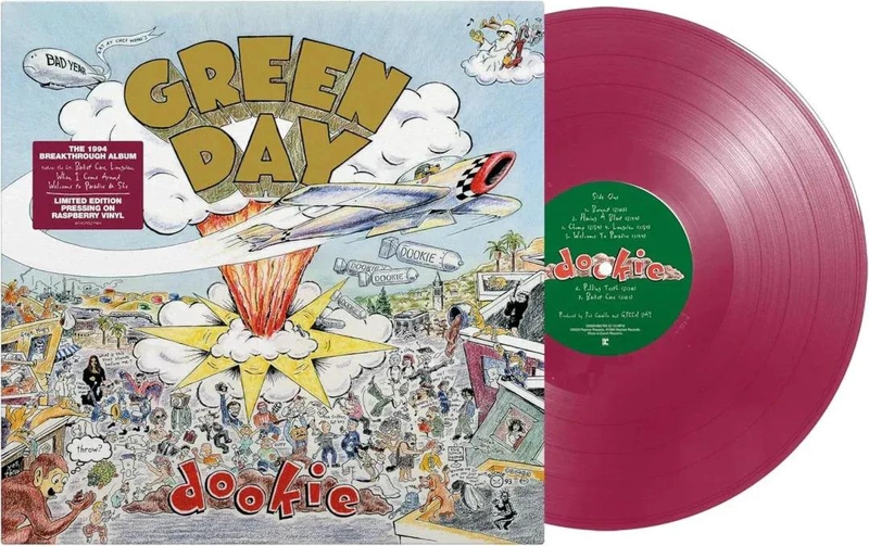 VINILO GREEN DAY/ DOOKIE (RASPBERRY VINYL) 1LP - 2