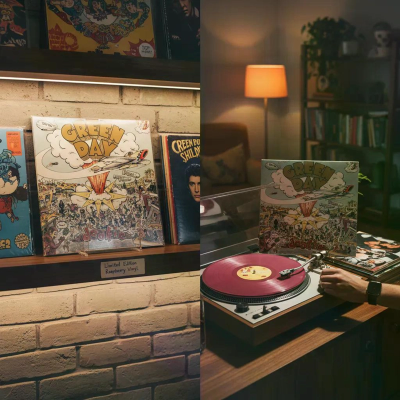 VINILO GREEN DAY/ DOOKIE (RASPBERRY VINYL) 1LP - 3