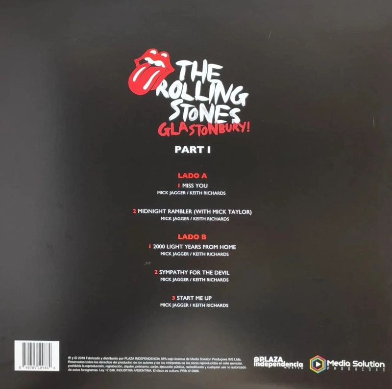 VINILO THE ROLLING STONES/ GLASTONBURY I (RED VINYL) 1LP - 2
